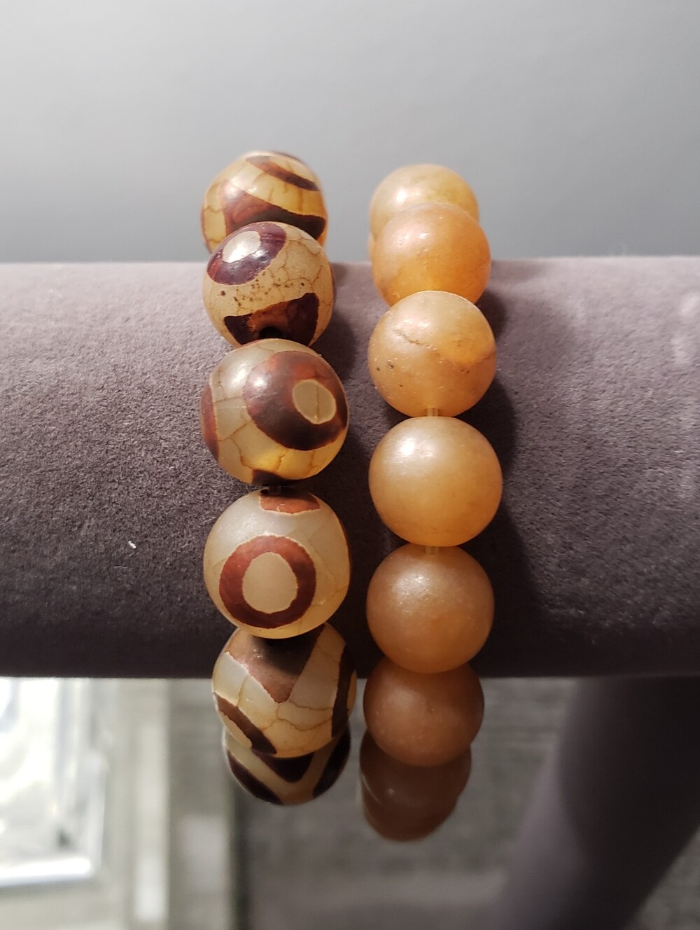 Natural Stone Beaded Stretchy Bracelet Set